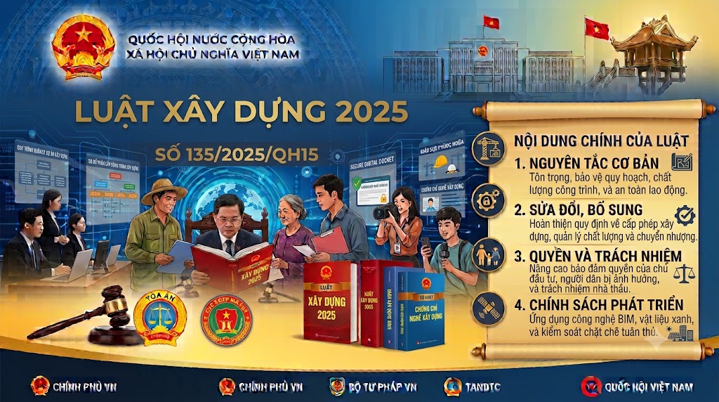 Luật Xây dựng 2025, số 135/2025/QH15